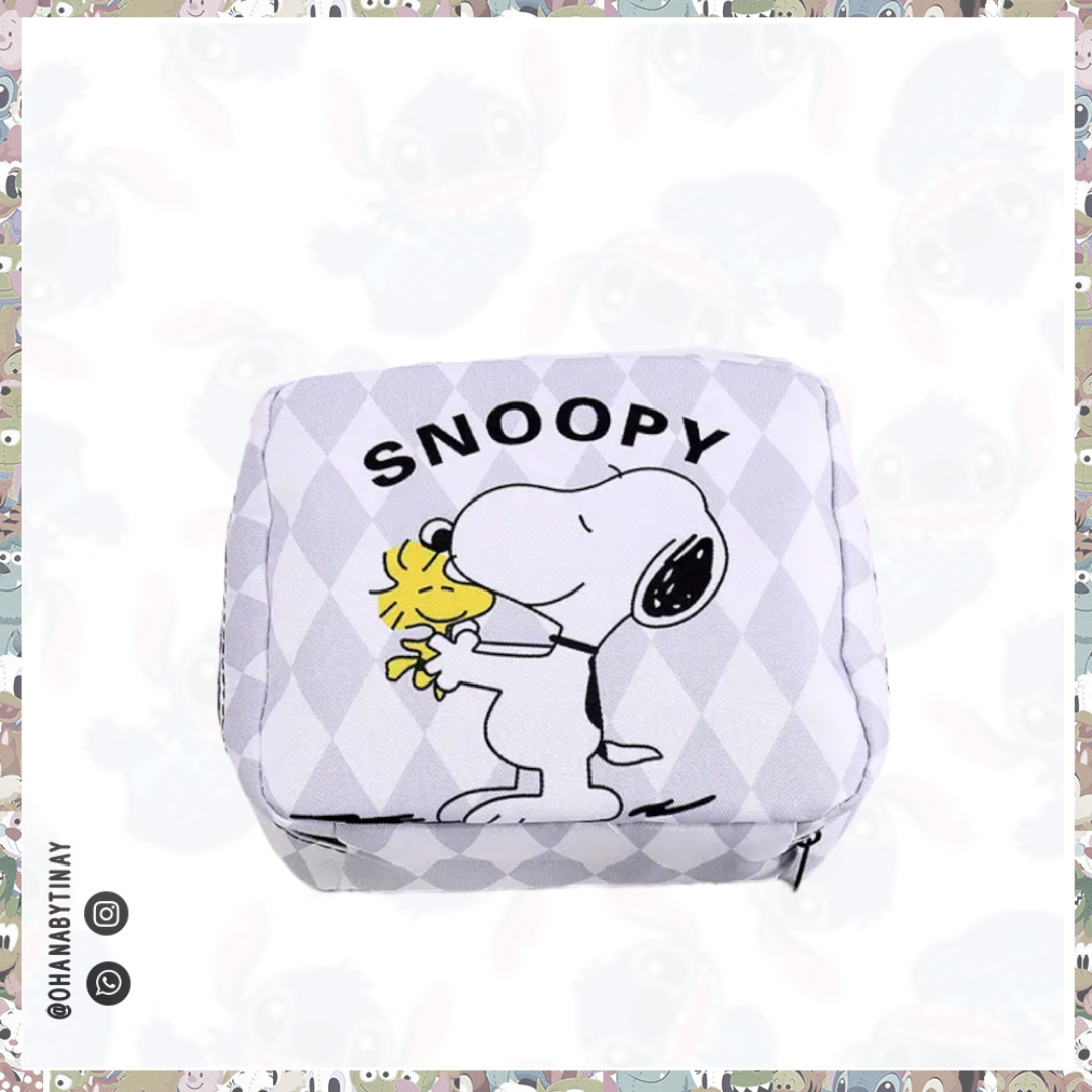 Estuche cuadrado multi propósito snoopy