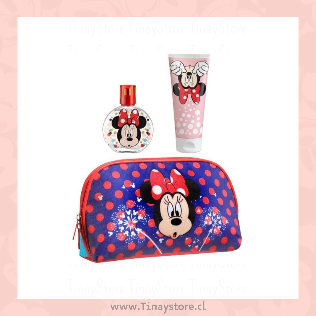 Set eau de toilette/50ml + gel de ducha/100ml + neceser Minnie mouse