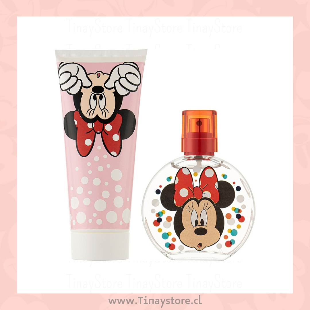 Set eau de toilette/50ml + gel de ducha/100ml + neceser Minnie mouse