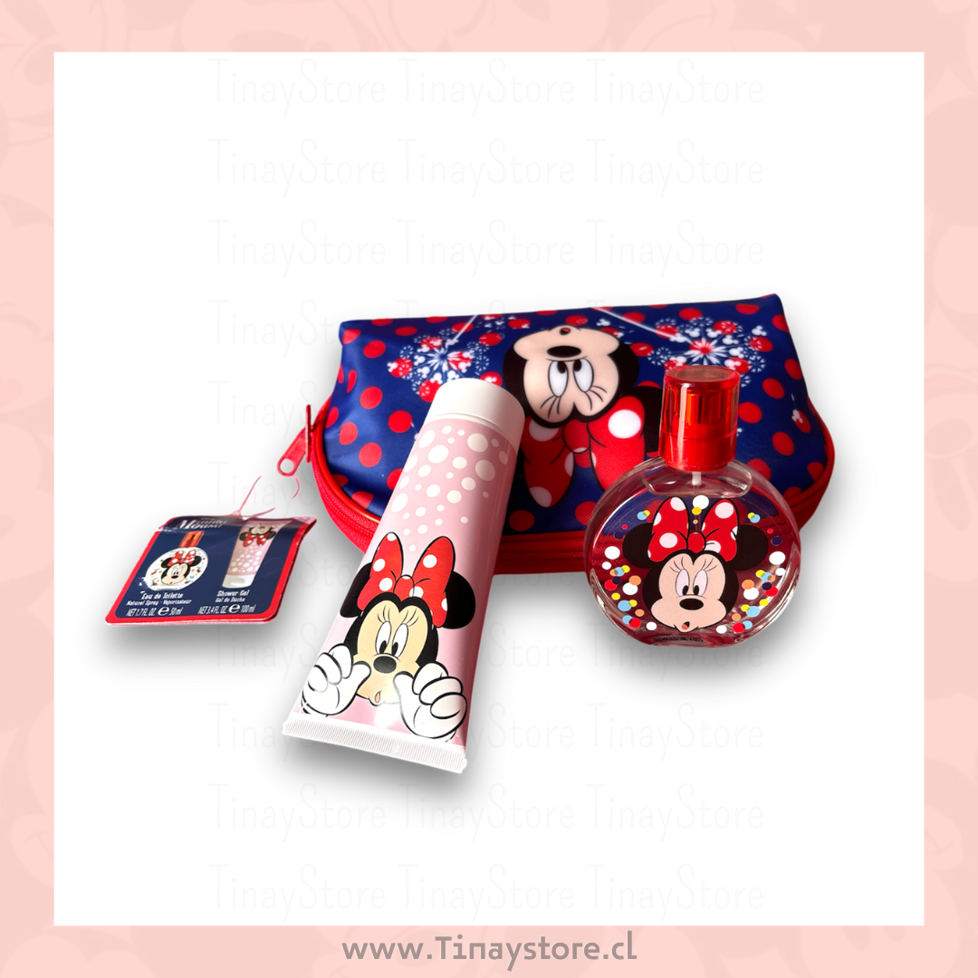 Set eau de toilette/50ml + gel de ducha/100ml + neceser Minnie mouse