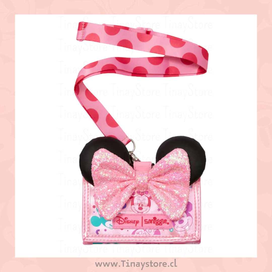 Billetera con lanyeard Minnie mouse