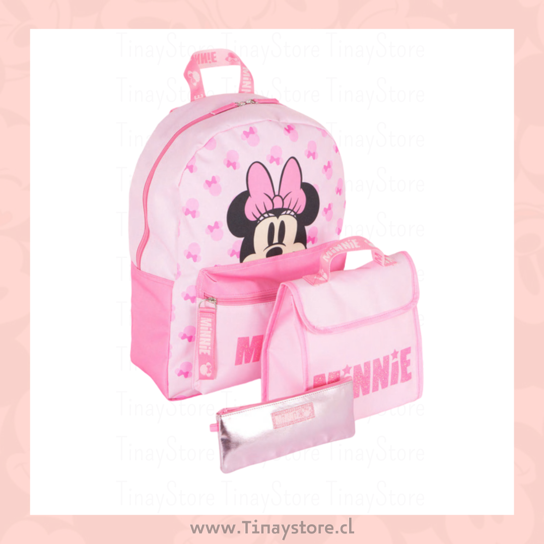 Set mochila Minnie mouse