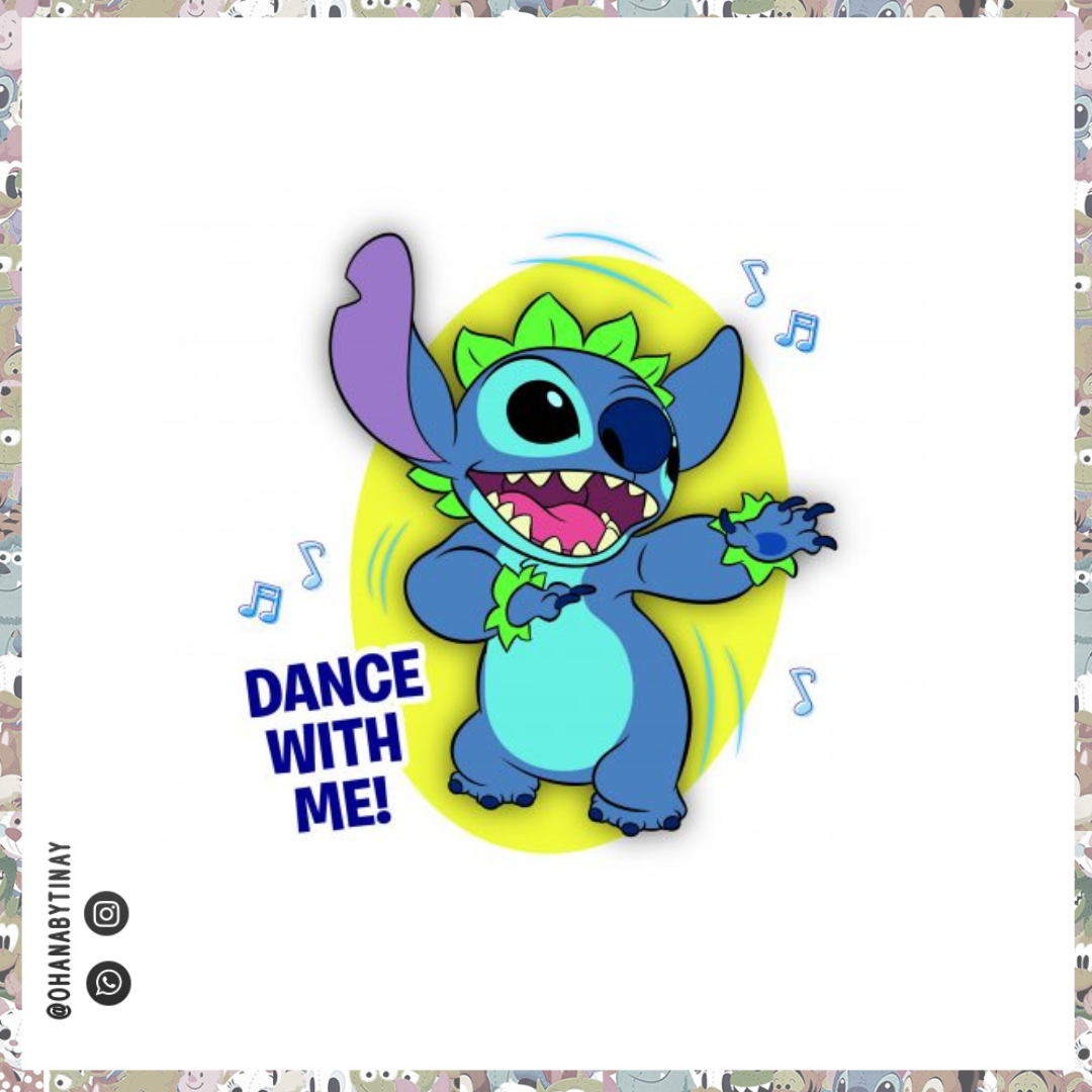 Peluche baile música stitch